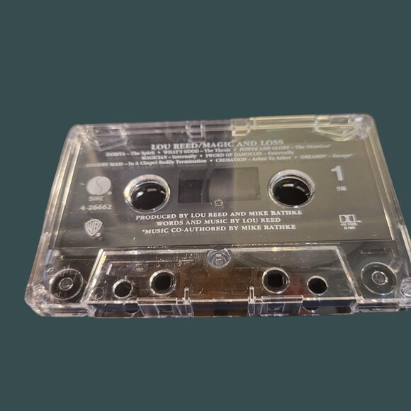 Lou Reed "Magic And Loss" Cassette Tape 1992 Classic Rock Album Clear Case - Picture 2 of 4